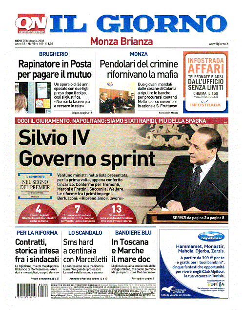 Il Giorno 08/05/2008