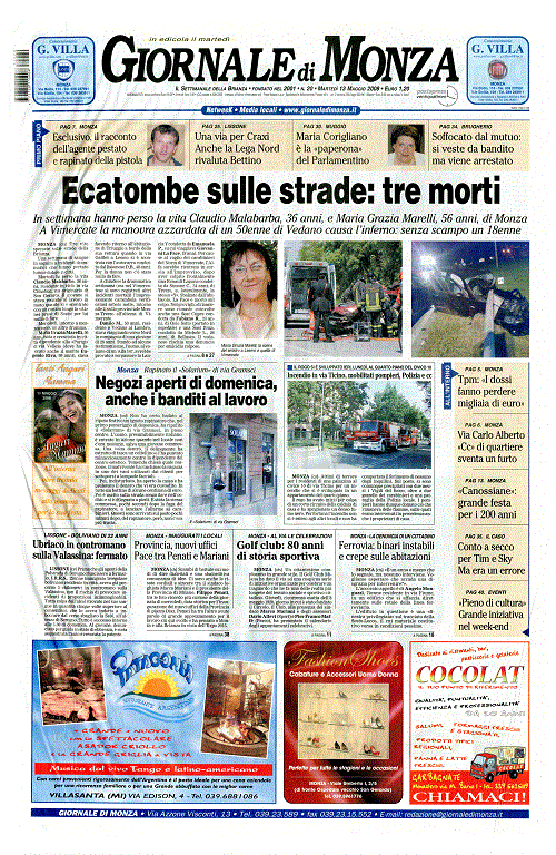 Il Giornale di Monza 13/05/2008
